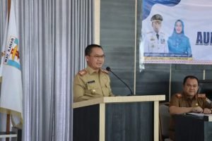 Sekretaris Daerah Saipul, membuka Kegiatan Desiminasi Audit Kasus Stunting (AKS) Semester I
