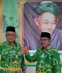 Kyai Agus Sugiarto, M.Sos.I dan H.Arifin Rahman S.Pd terpilih sebagai Rais Syuriah MWCNU serta Ketua Tanfidziah