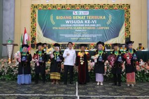 Dr. Ir. Harmantoni Ahadis, M.Si, Hadiri Wisuda Periode ke 6 STAINU Kotabumi