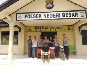 Curat di Way Kanan, Polsek Negeri Besar Ringkus Pelaku Curi Motor di Halaman Masjid