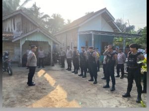 Kabag Ops Pimpin Apel Pengaman Pemilihan Kepala Kampung Pergantian Antar Waktu  di Kasui