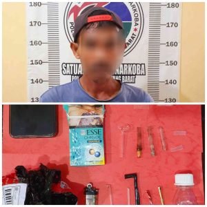 Satresnarkoba Polres Tulang Bawang Barat Amankan Kembali Seorang Pria Diduga Gunakan Narkoba Jenis Sabu