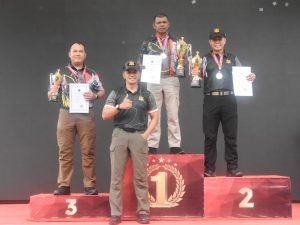 Dandim 1710/Mimika Bersama Anggota Ikuti Lomba Menembak Trisula Open Championship dalam Rangka HUT Kogabwilhan III
