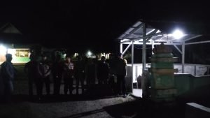 Kapolsek Tulang Bawang Tengah Pimpin Patroli Malam Hari, Antisipasi Gangguan Kamtibmas