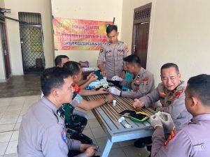 Sie Dokkes Polres Tulang Bawang Barat Gelar Patroli Rutin Kesehatan Personil Polsek Jajaran