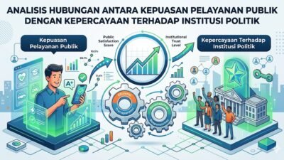 Analisis Hubungan Antara Kepuasan Pelayanan Publik Dengan Kepercayaan Terhadap Institusi Politik